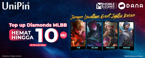 Jangan Lewatkan Event Jujutsu Kaisen & Top Up Diamonds MLBB Pakai Voucher DANA Deals Bisa Hemat Hingga Rp 10Ribu!